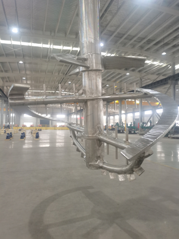 Agitador de cinta helicoidal de precisión para materiales de alta viscosidad